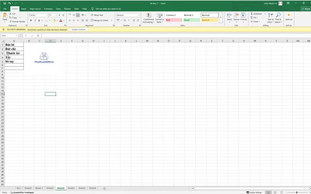 Cách tạo lựa chọn trong Excel: Hướng dẫn chi tiết từ cơ bản đến nâng cao