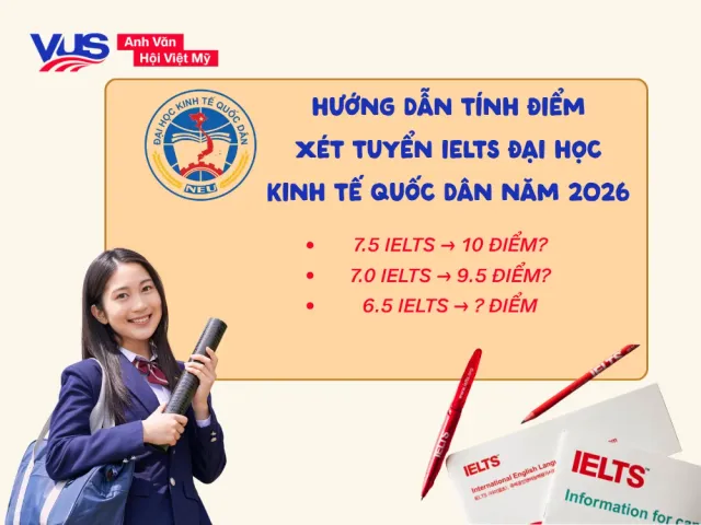 Quy đổi điểm IELTS NEU 2026: Hướng dẫn chi tiết cho thí sinh