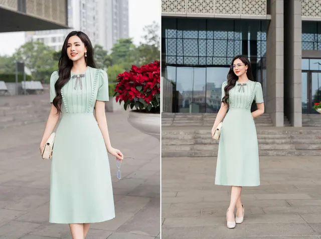 Cách chọn đầm đi dự tiệc cưới nữ sang mà không kén dáng