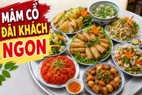 Gợi ý 15+ thực đơn mâm cỗ đãi khách tại nhà hấp dẫn 2026