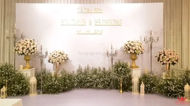 Báo giá trang trí tiệc cưới khách sạn: Chi phí và hạng mục