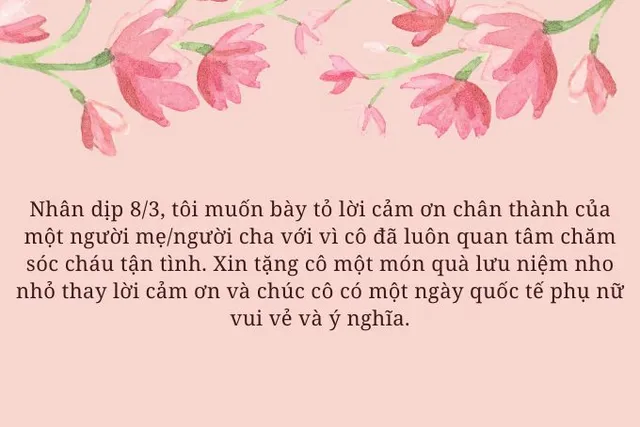 Lời chúc 8-3 cho cô giáo mầm non ngắn gọn, ý nghĩa