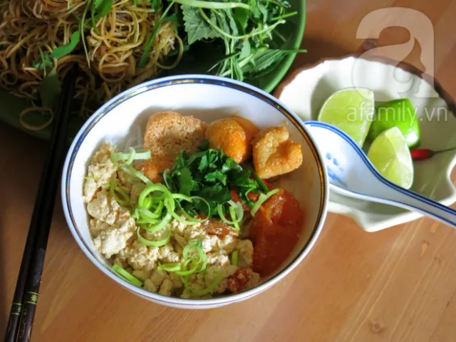 Cách nấu bún riêu chay thanh đạm tốt cho sức khỏe
