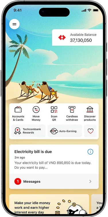 Ngân hàng trực tuyến Techcombank: Hướng dẫn sử dụng đầy đủ và những tính năng hữu ích