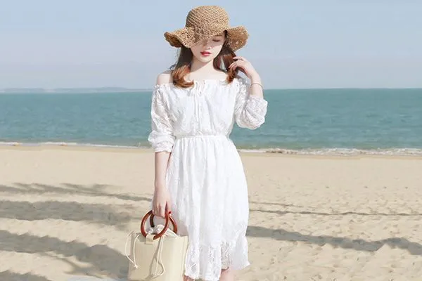 Bật mí 6 cách tạo dáng đẹp khi mặc váy đi biển