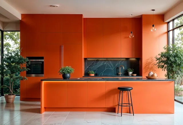 Bếp hiện đại sau cải tạo