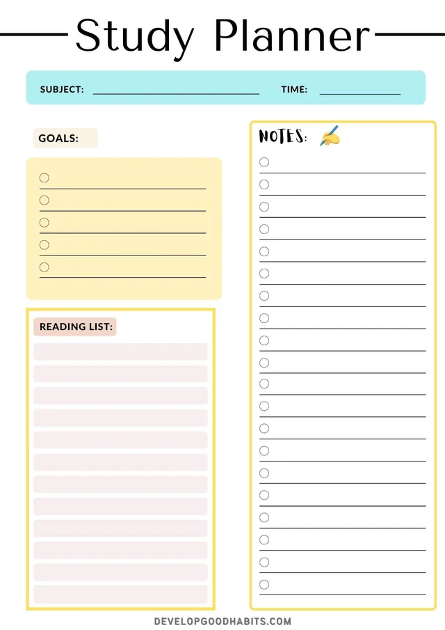 student-study-planning