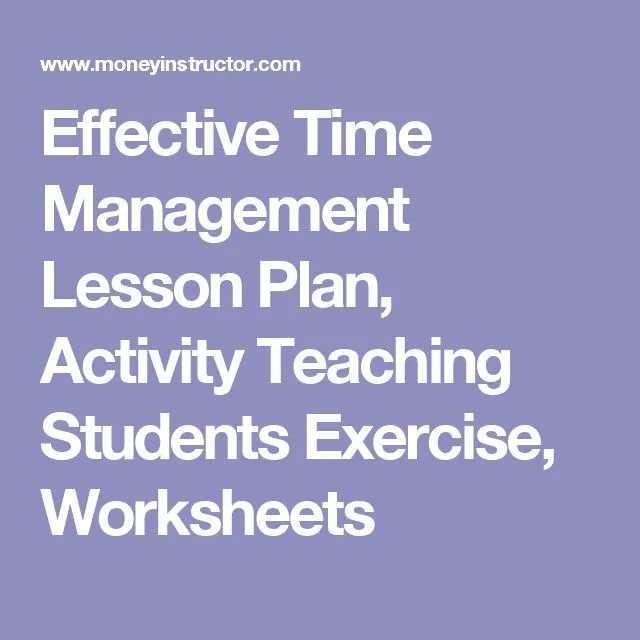 time-management-lesson-plan