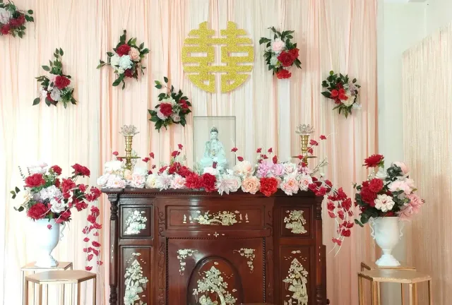 Trang trí gia tiên đúng phong thủy cho lễ cưới trọn vẹn