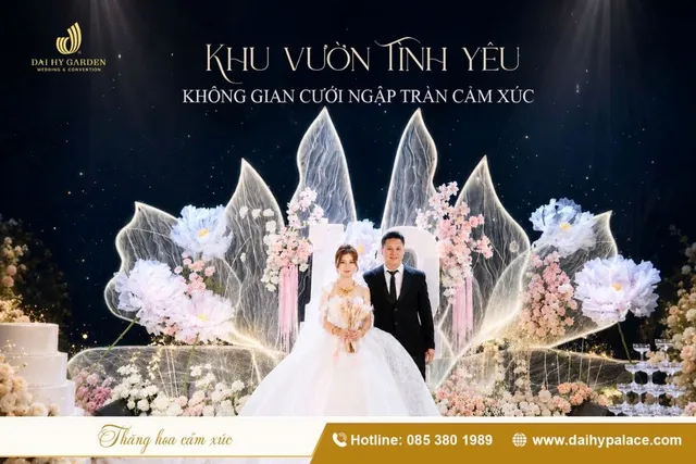 Khu vườn tình yêu: Ý tưởng không gian cưới đầy cảm xúc