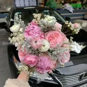 Ý nghĩa hoa cưới mẫu đơn và gợi ý mẫu hoa Peony sang trọng