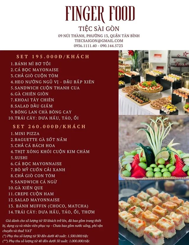 Finger food tiệc cưới: cách chọn món và trình bày đẹp