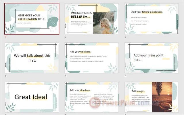 Tổng hợp mẫu PowerPoint làm slide trình chiếu ảnh cưới ấn tượng
