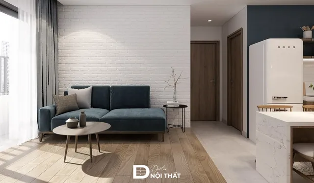 Mẫu thiết kế phòng khách nhỏ 10m2 hiện đại, tối ưu không gian 2026