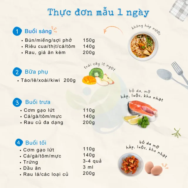 Thực đơn giảm cân 7 ngày 3 bữa khoa học và an toàn năm 2026