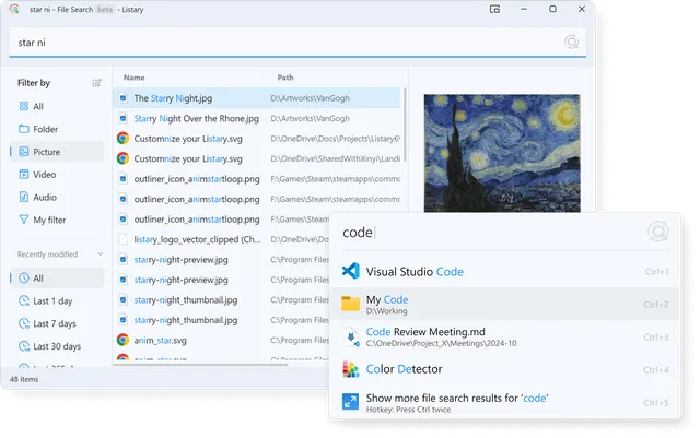 Listary: Công cụ tìm kiếm file nhanh chóng trên Windows