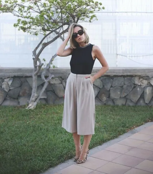Tuyệt chiêu phối quần culottes cho người thấp bé cực chất 2026