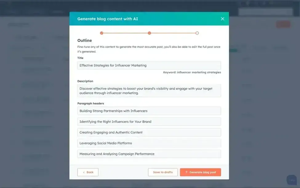 Quy trình sử dụng HubSpot AI tools để tối ưu hóa SEO toàn diện - nguồn từ HubSpot Blog