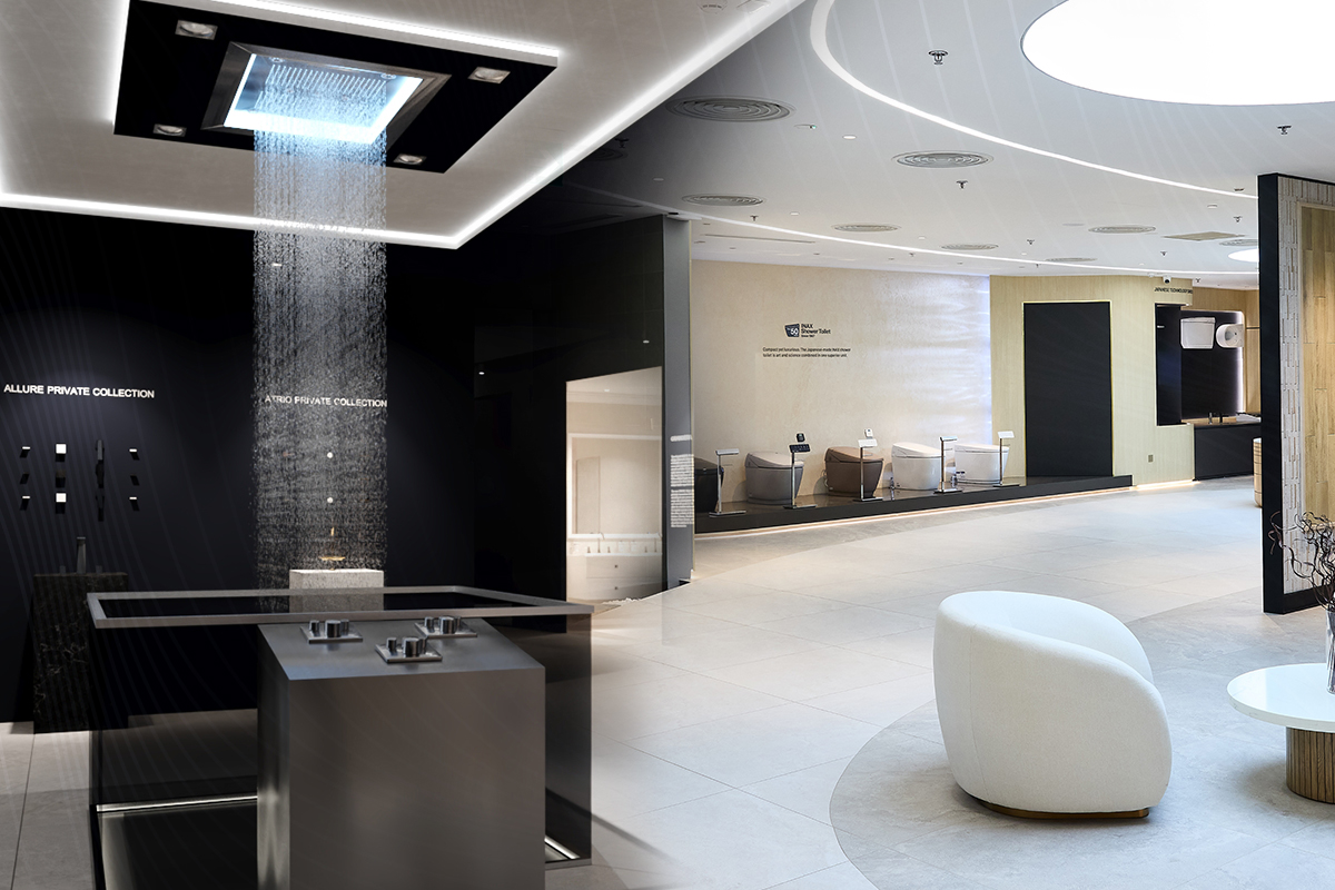 LIXIL Experience Center Hà Nội — không gian trải nghiệm thiết kế nội thất phòng tắm cao cấp - nguồn từ LUXUO Vietnam