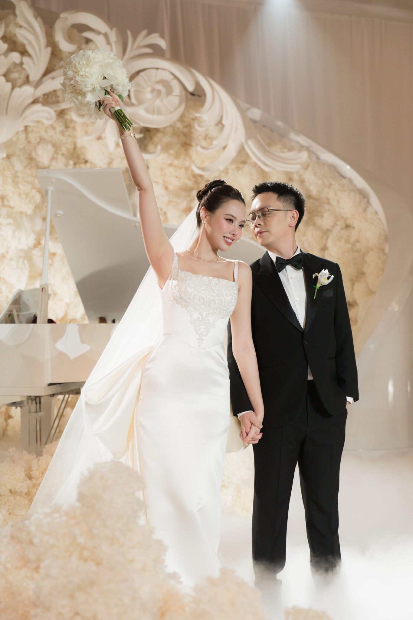 Không gian lễ cưới Graceful Affair sang trọng được The Planners dàn dựng tại Sài Gòn