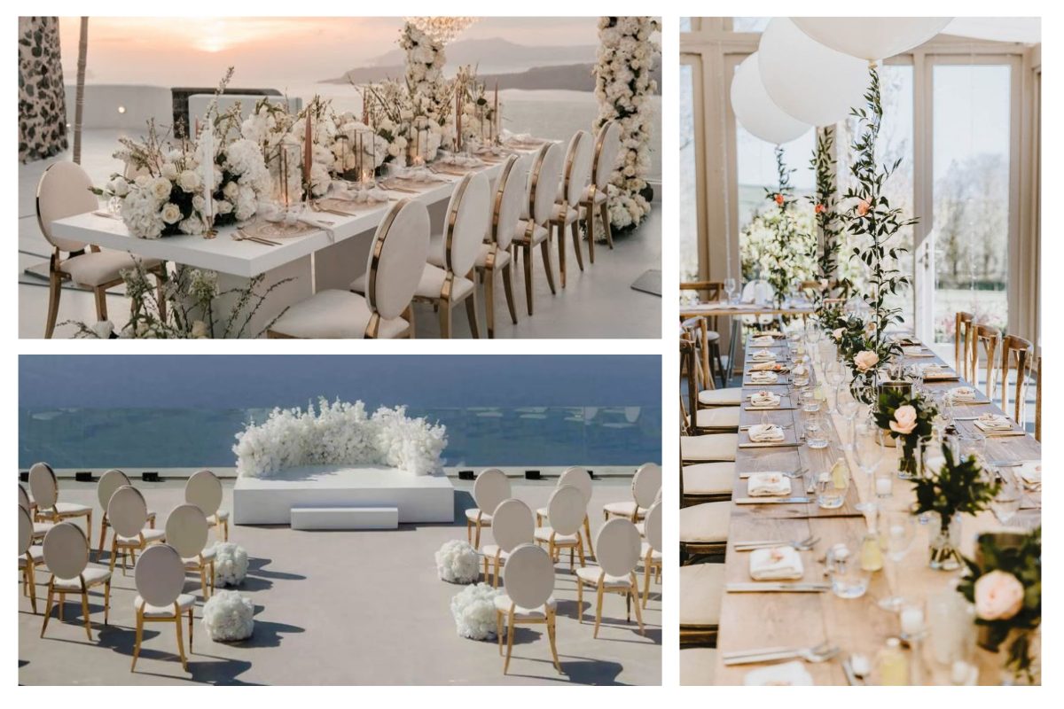 Minimalism with a Twist - trang trí tiệc cưới tối giản có điểm nhấn nghệ thuật 2026 - nguồn từ TIFF Wedding Planner