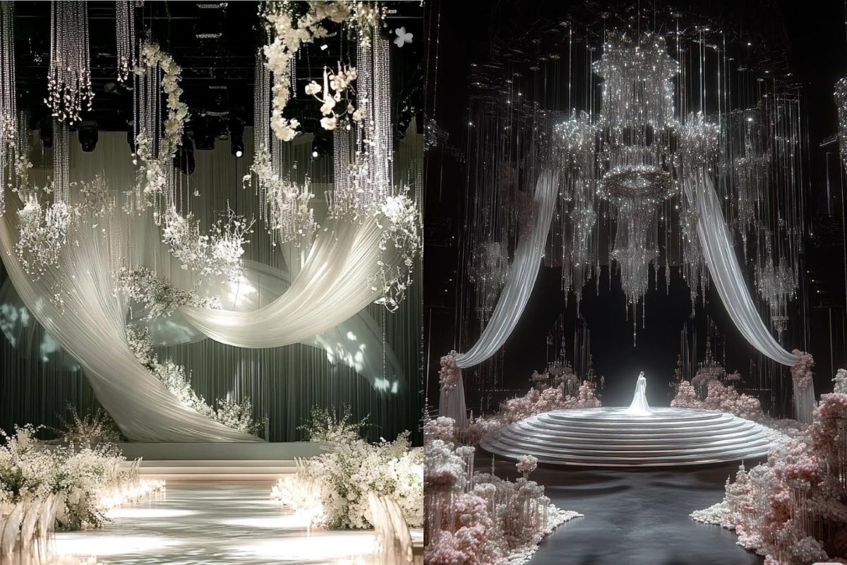 Lighting as Poetry - ánh sáng nghệ thuật trở thành tác phẩm trang trí chính trong tiệc cưới