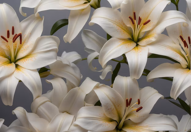 Chi tiết cận cảnh các hoa 3D được tạo từ organza, hạt cườm và pha lê, hiển thị độ phức tạp của kỹ thuật thêu tay