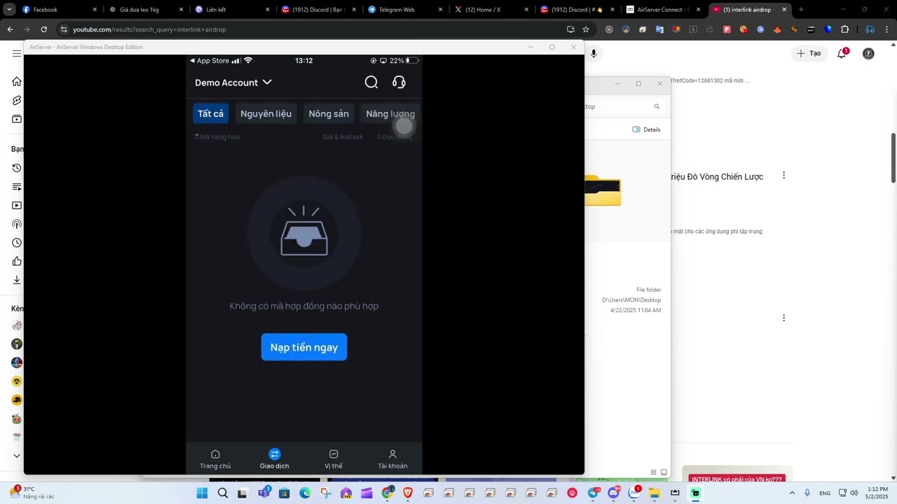 Ứng dụng giao dịch hàng hóa
