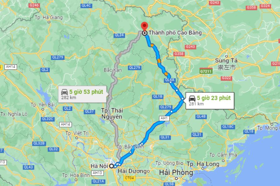 Di chuyển đến Cao Bằng