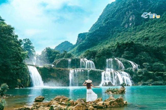 Khung cảnh thung lũng thanh bình đón ánh hoàng hôn tại miền sơn cước