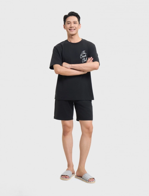 Bộ mặc nhà nam Cotton USA có hình in