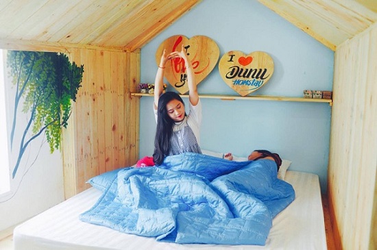 Góc đọc sách yên tĩnh tại Dunu Homestay