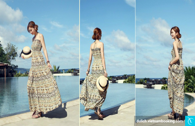 Phụ kiện như mũ, kính mát và khăn giúp outfit du lịch biển vừa đẹp vừa thực dụng
