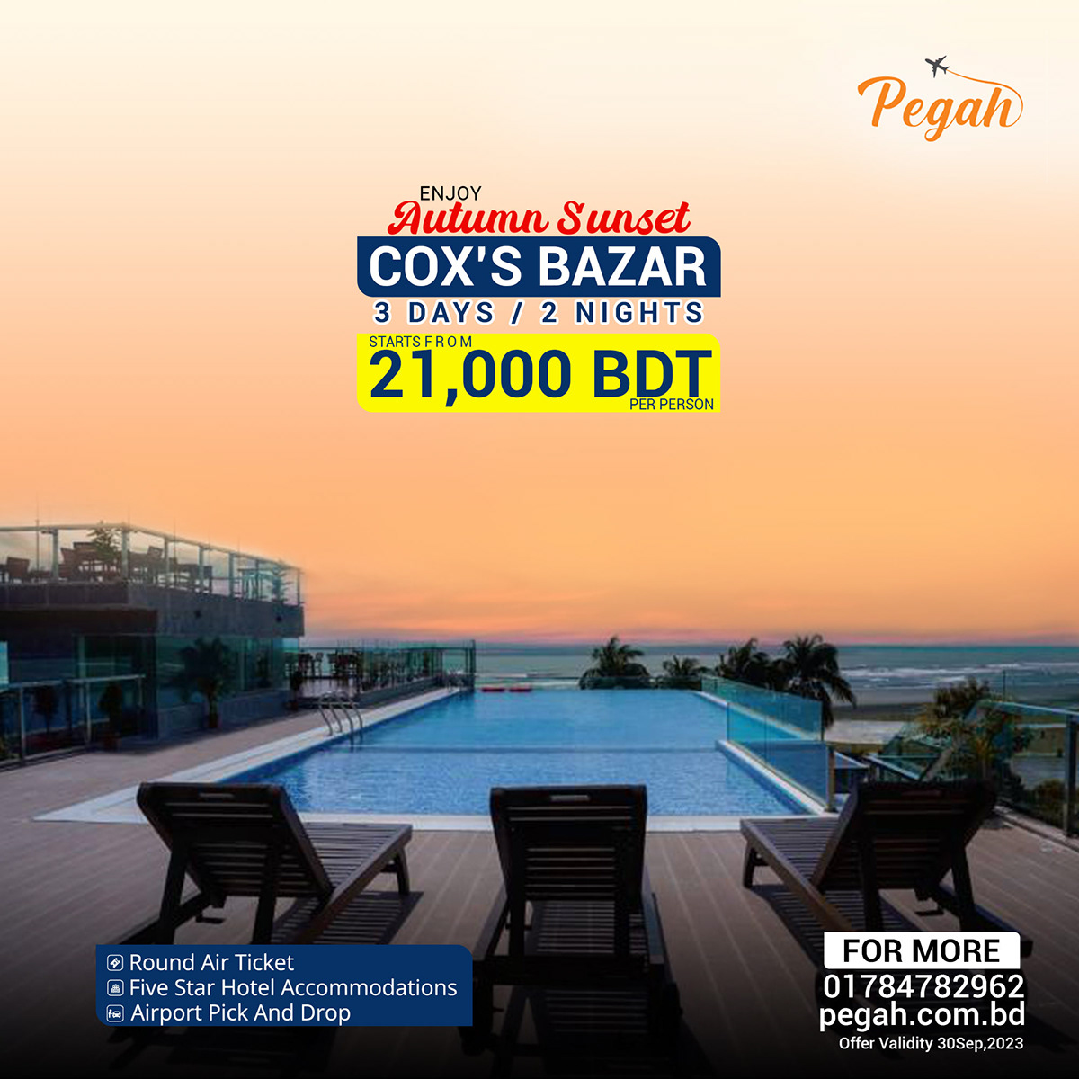 Ví dụ creative quảng cáo du lịch với hình ảnh đẹp, text rõ ràng và CTA mạnh