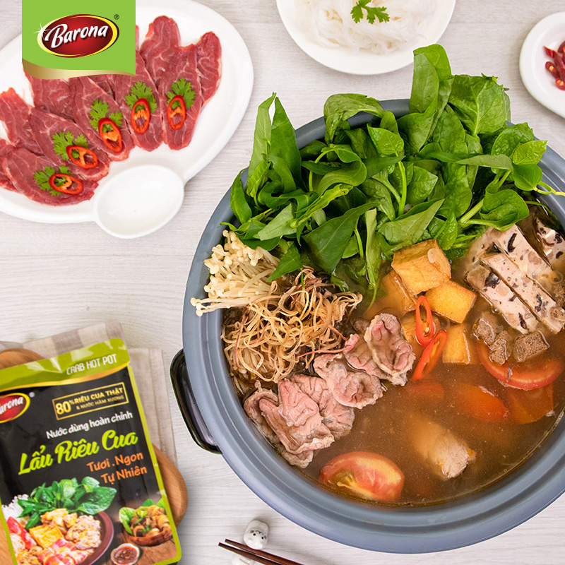 Lẩu riêu cua nóng hổi