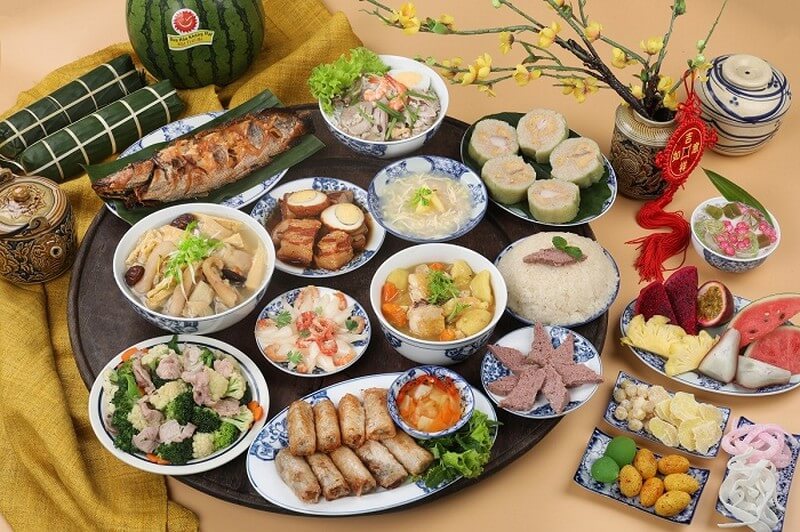 Mâm cỗ ngày Tết truyền thống