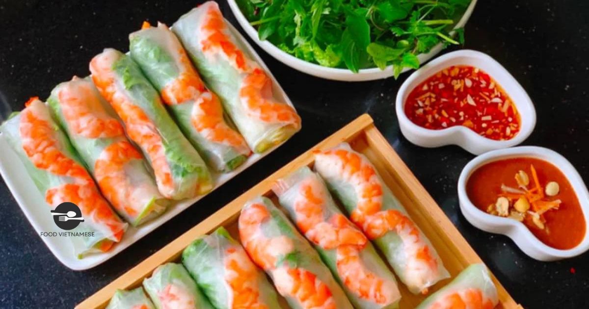 Gỏi cuốn tôm thịt thanh mát