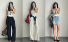 Áo hai dây trắng đi biển