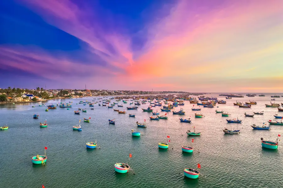 Cảnh hoàng hôn ở Phan Thiết