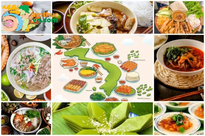 Các món ăn ngon mang đậm bản sắc ẩm thực Việt từ Bắc vào Nam
