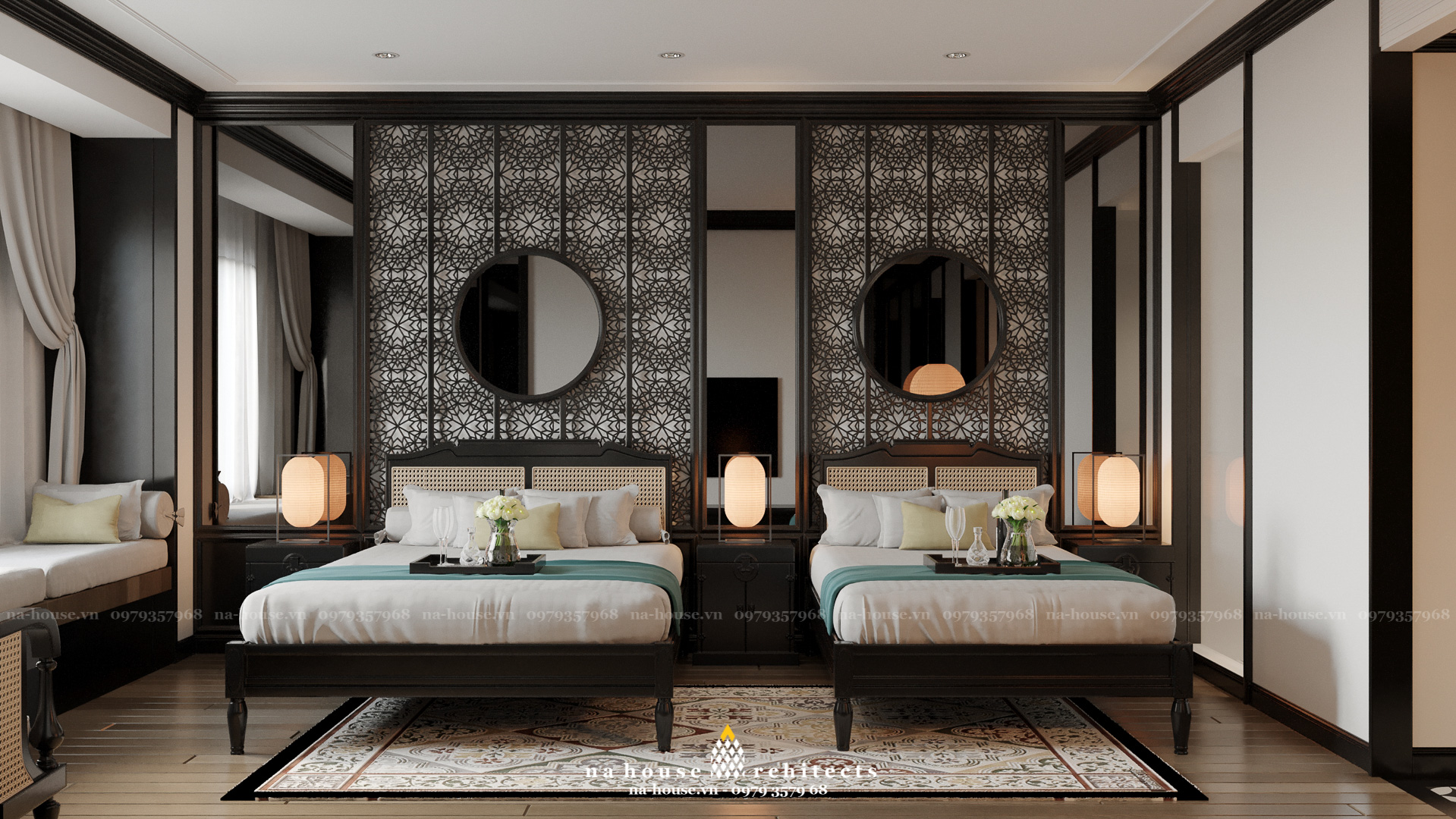 Không gian villa riêng tư