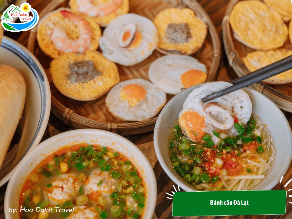 Bánh căn Đà Lạt ăn cùng nước chấm xíu mại đậm đà
