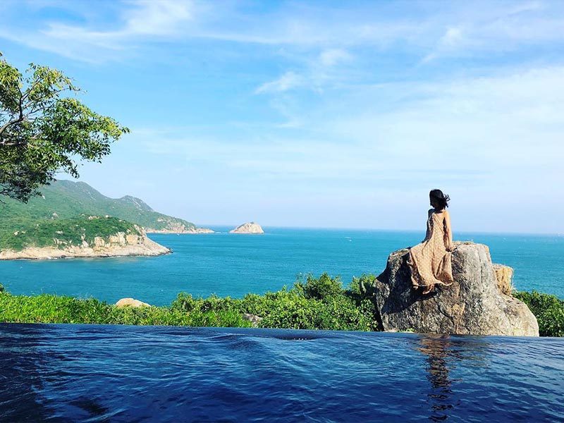 Biển Vĩnh Hy ngày nắng đẹp