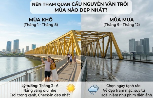 Thời điểm đẹp để tham quan cầu Nguyễn Văn Trỗi