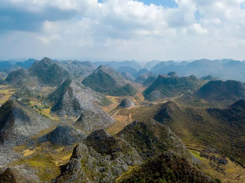 Cao nguyên đá Đồng Văn nhìn từ trên cao