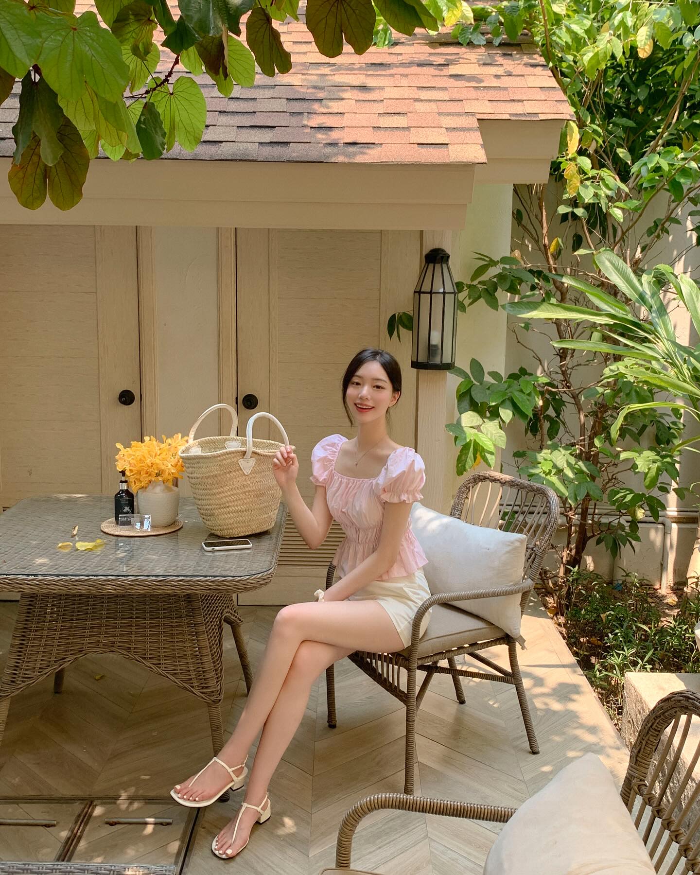 Váy dài qua gối mùa hè