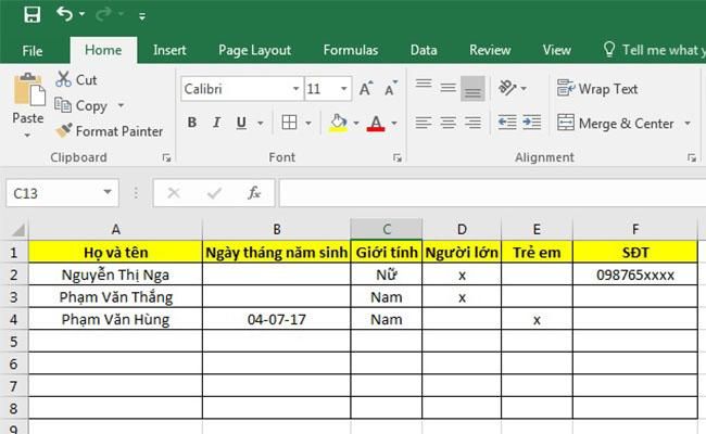 Bảng thông tin hành khách gọn gàng