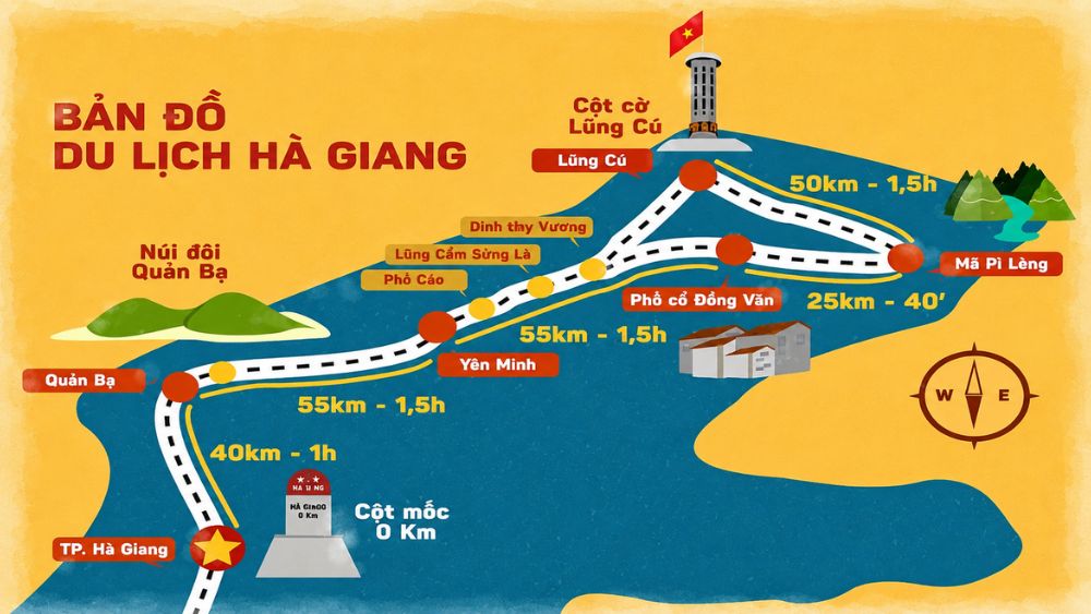 Bản đồ vị trí địa lý tỉnh Hà Giang trên bản đồ Việt Nam