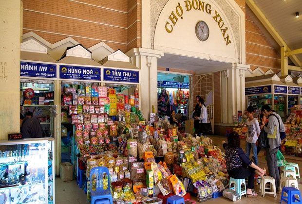 Chợ Đồng Xuân Hà Nội là điểm mua sắm, tham quan không thể thiếu