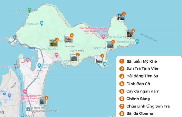 Bản đồ khu vực hành chính Đà Nẵng